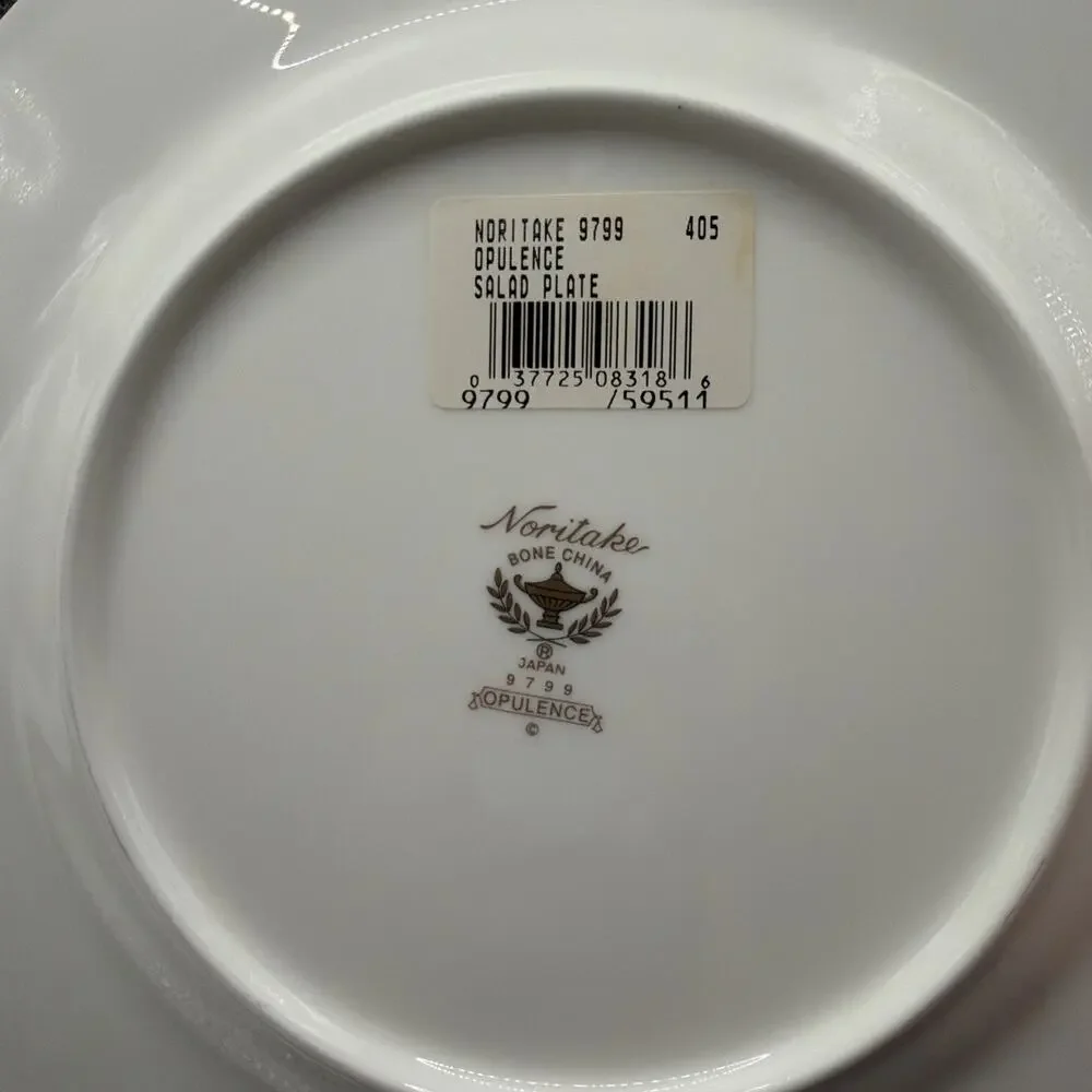 Noritake OPULENCE Salad Plate Bone China Japan 9799 Discontinued